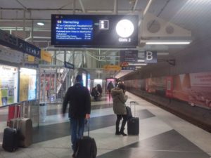 Munich Airport Train MVV Underground station - Platform B
