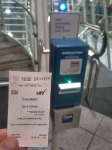 Munich Airport MVV Train Ticket