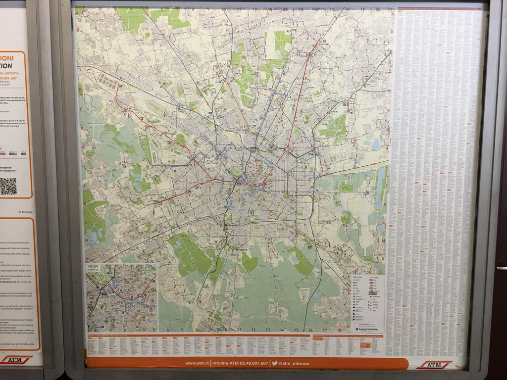 Lampugnano bus station - metro map